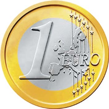 1 euro em 1 milhão